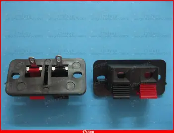 60 шт 38x19 мм 2-контактный Красно-черный Разъем для подключения клеммной платы Динамика Нажимного типа