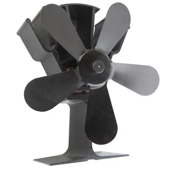 Вентилятор с тепловым приводом с пятью лопастями, вентилятор для дровяной печи, эко-вентилятор для камина, вентилятор для печи с тепловым приводом, вентилятор для камина